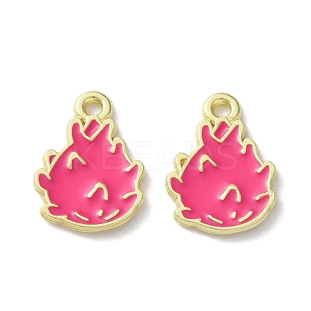 Fruit Alloy Enamel Charms PALLOY-S058-01LG-06-1