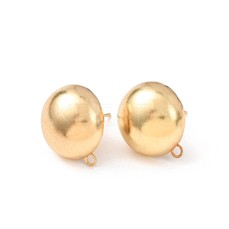 Brass Stud Earring Findings LS-KK-G604-01G-08-1