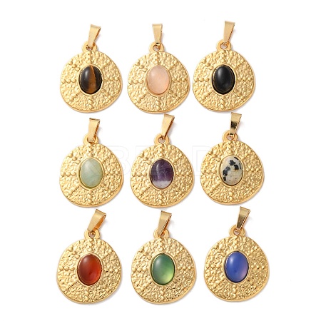 Natural Mixed Gemstone Pendants STAS-C120-11G-1