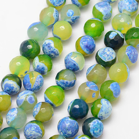 Natural Fire Crackle Agate Bead Strands G-K166-06F-10mm-08-1