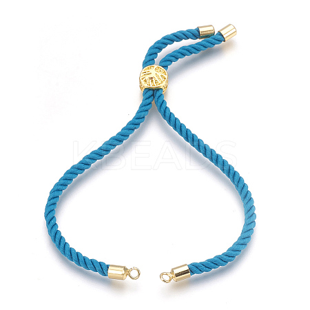Cotton Cord Bracelet Making KK-F758-03B-G-1