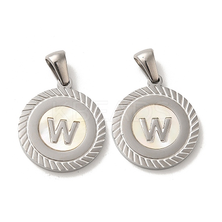 304 Stainless Steel Pendants STAS-I204-W-P-1