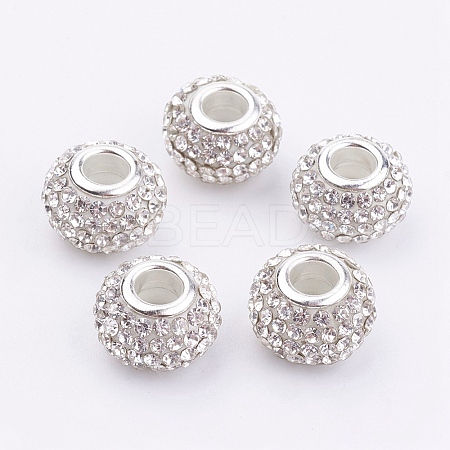 Grade A Rhinestone European Beads LS-CPDL-H001-7-1