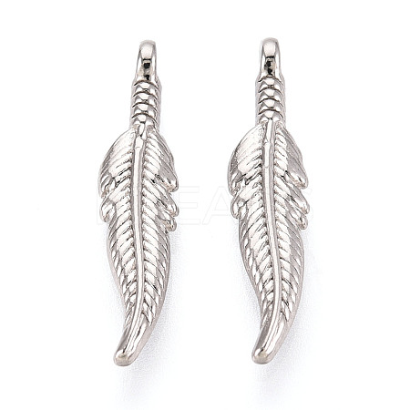 304 Stainless Steel Pendants STAS-N114-30P-1