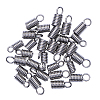 30Pcs 3 Size 304 Stainless Steel Coil Cord Ends STAS-CJ0001-152-3