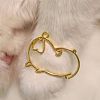 Zinc Alloy Open Back Bezel Pendants PALLOY-WH0050-06G-1