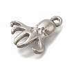 Anti-Tarnish 304 Stainless Steel Pendants STAS-M075-20P-2