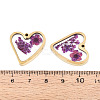 304 Stainless Steel Epoxy Resin Pendants X-STAS-T072-24-4