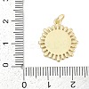 Sun with 11:11 Brass Enamel Pendants KK-G522-38G-02-3