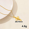 Stainless Steel Insect Elephant Pendant Necklace Unisex Jewelry TG2584-2-1