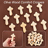 20Pcs Wooden Cross Wall Ornaments AJEW-GA0007-33-3