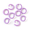 Spray Painted Iron Open Jump Rings IFIN-F149-F14-1