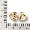Brass Micro Pave Cubic Zirconia Fold Over Clasps KK-H455-53G-04-3
