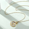Brass Twelve Constellations Tarot Pendant Necklaces LS-NJEW-Q006-01H-G-1