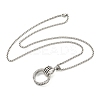 Alloy Pendant Necklace LS-NJEW-B103-01AS-01-2