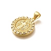 Religion Themed Rack Plating Brass Micro Pave Cubic Zirconia Pendants KK-L226-007G-18-2
