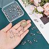 36Pcs Brass Clip-on Earring Converters Findings KK-SP0001-10P-3