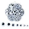400Pcs 7 Styles Black & White Wiggle Googly Eyes Cabochons DIY Scrapbooking Crafts Toy Accessories KY-YW0001-66-1