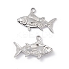 Non-Tarnish 304 Stainless Steel Pendants STAS-K242-03P-1