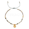 Natural Stone Braided Bead Bracelet FR2657-3-1