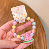 Adorable Pastel Acrylic Beaded Stretch Bracelets for Girl FS-WGCE8BF-12-1