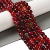 Dyed & Heated Natural Dragon Veins Agate Beads Strands G-P539-A01-25-2