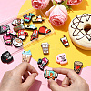 20Pcs 20 Styles Food Grade Silicone Focal Beads SIL-CJ0001-48-4
