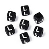 Initial Acrylic Horizontal Hole Beads X-OACR-ZX006-35L-1