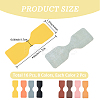 8 Bags 8 Colors Cowhide Purse Suspension Clasps Bag Strap Connector Fabric PURS-CL0001-04A-2