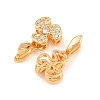 SHEGRACE Brass Micro Pave Cubic Zirconia Ice Pick Pinch Bails XGRQ5K291-828G-2