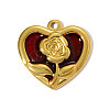 304 Stainless Steel Enamel Pendants STAS-OY005-28G-3