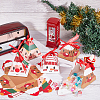 32Pcs 4 Style Christmas Theme Pyramid Shaped Paper Bakery Boxes BAKE-BC0001-01-4