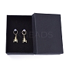 Brass Dangle Stud Earrings EJEW-JE04114-03-3