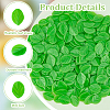 300Pcs Plastic Simulated Mint Leaves KY-OC0001-34-4