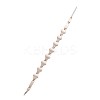 304 Stainless Steel Geometric Rhombus Link Chain Bracelets for Women WG21875-01-5