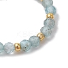 Natural Apatite Beaded Stretch Rings for Women RJEW-JR00868-03-4