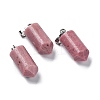 Natural Rhodonite Pointed Pendants G-E596-02P-02-1