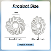 100Pcs Alloy Spacer Beads FIND-BC0005-59-2