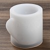Valentine's Day Theme Column with Heart DIY Candle Cup Silicone Molds DIY-G098-02A-2