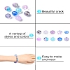 10 Styles Transparent Spray Painting Crackle & Glass Pearl Glass Beads GLAA-YW0003-54-6
