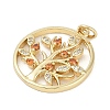 Rack Plating Brass Micro Pave Cubic Zirconia Pendants LS-KK-H509-19G-02-2