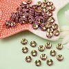 Brass Rhinestone Spacer Beads RB-A020-9mm-24LG-5