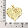 Mother's Day Brass Micro Pave Clear Cubic Zirconia Pendants FIND-Z041-21D-3