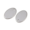Tarnish Resistant 304 Stainless Steel Stamping Blank Tag Pendants STAS-S028-02-3