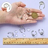 DIY Blank Dome 304 Stainless Steel Open Cuff Rings Making Kit DIY-YW0008-56-4