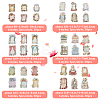 6 Sets 6 Styles Retro Paper Self Adhesive Decorative Stickers DIY-OC0011-15-2