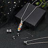 Transparent Glass Wishing Bottle Pendant NJEW-HS0001-01P-5