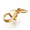 Ion Plating(IP) 304 Stainless Steel Lobster Claw Clasps LS-X-STAS-G240-01D-G-4