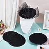 EVA Cloth Round Fascinator Hat Base for Millinery Magic FIND-WH0152-947E-4
