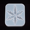 Christmas Snowflake Resin Casting Silicone Pendant Molds X-DIY-WH0162-57-1